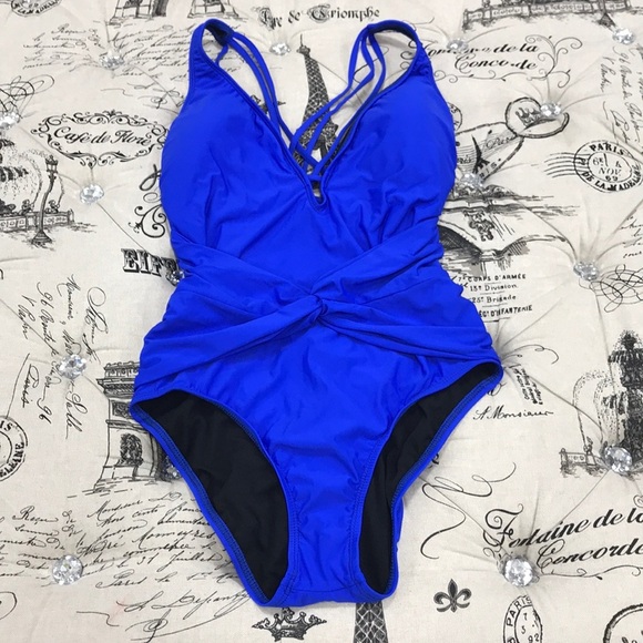 Athena Front Twist One-Piece Swimsuit - Picture 3 of 6
